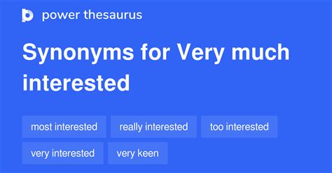 highly interested synonym